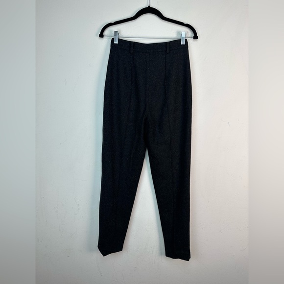 7115 by Szeki Charcoal Wool Cropped Trouser Size Small - Picture 2 of 14